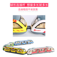 声光地铁玩具儿童合金火车轨道模型仿真动车高铁男孩回力玩具车