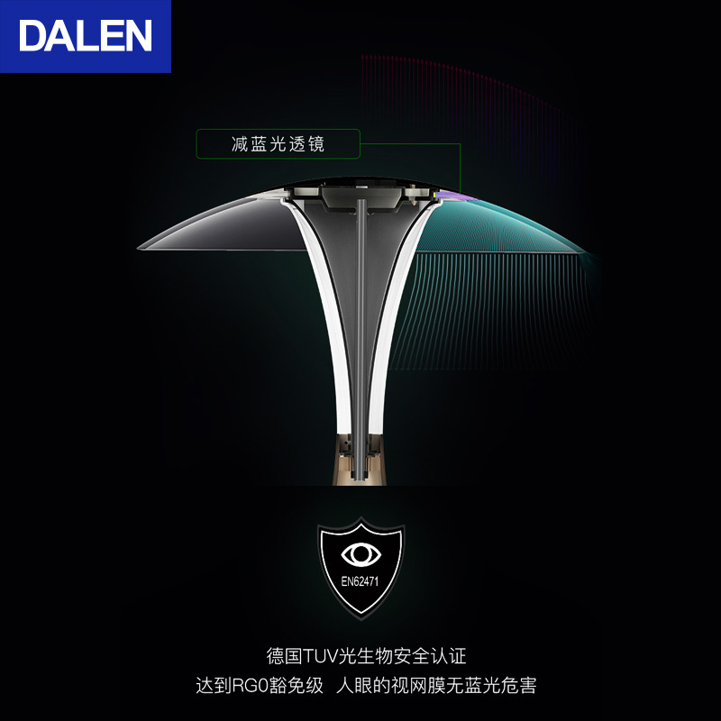 达伦2xp自然光精灵led台灯儿童阅读护眼灯创意无频闪书桌学生学习