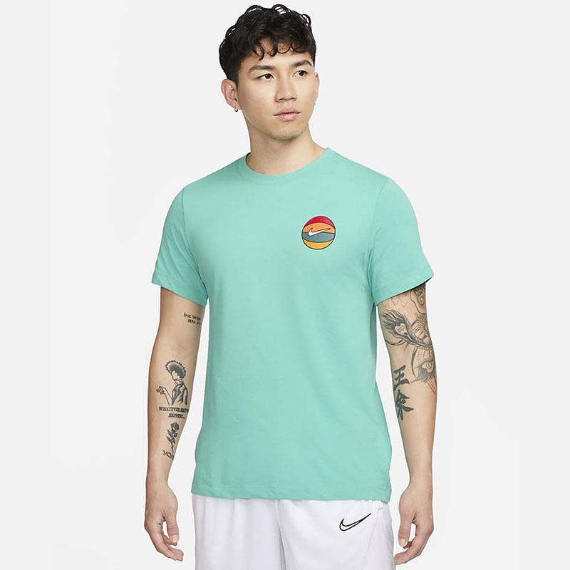 nike耐克dri-fit男子篮球速干t恤夏季新款宽松休闲短袖fd0047-392