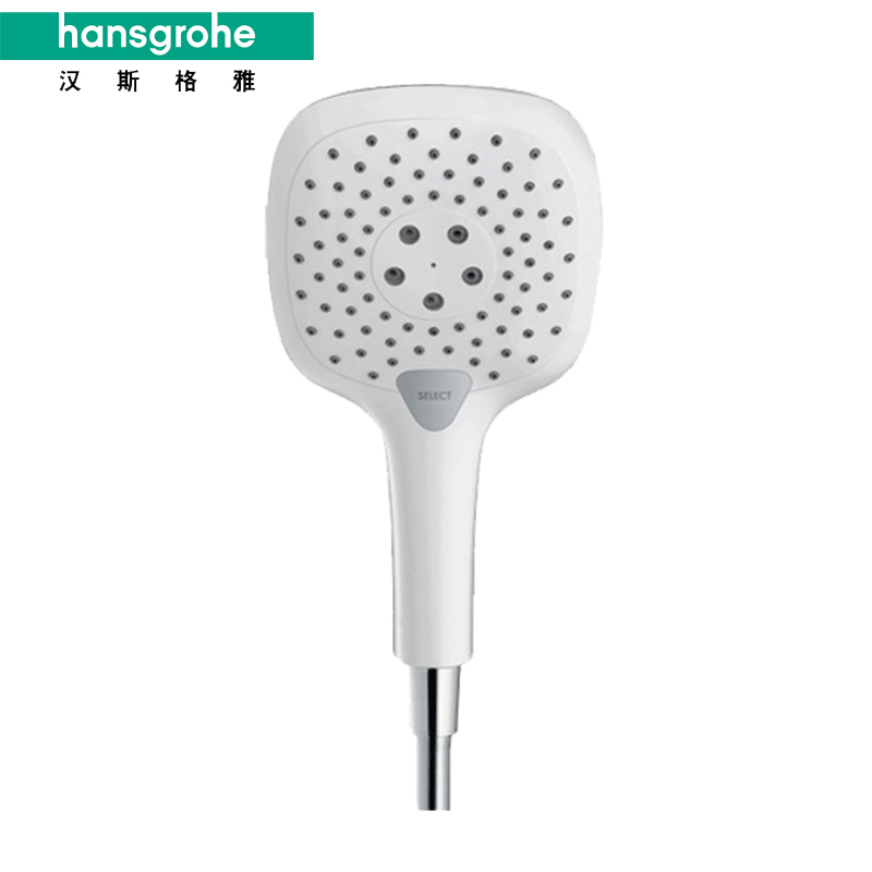 德国汉斯格雅hansgrohe飞雨E150节水型 空气注入手持花洒 飞雨26551407