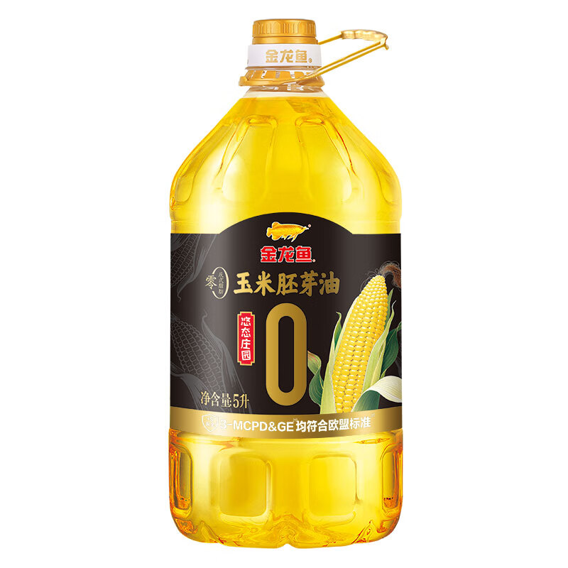 金龙鱼悠态庄园零反式脂肪玉米胚芽油5L非转