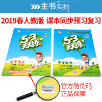 2019版 53天天练二年级下册全套人教版语文数学 同步训练小学试卷测试卷练习册一课一练5+3习题思维训练5.3口算题卡