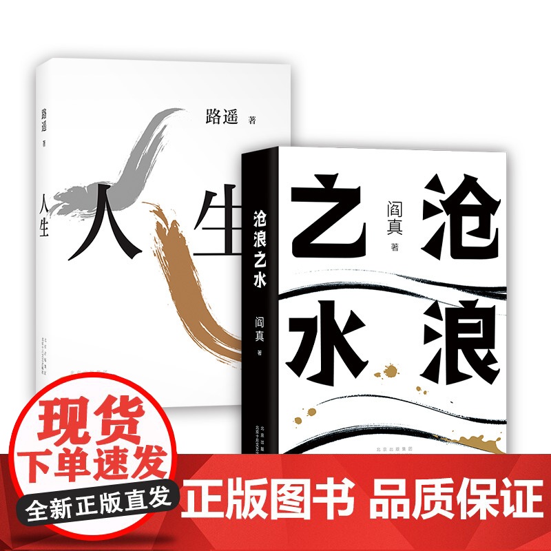 人生+沧浪之水 写给奋斗中的年轻人 当代文学经典小说 路遥、阎真 代表作高清大图