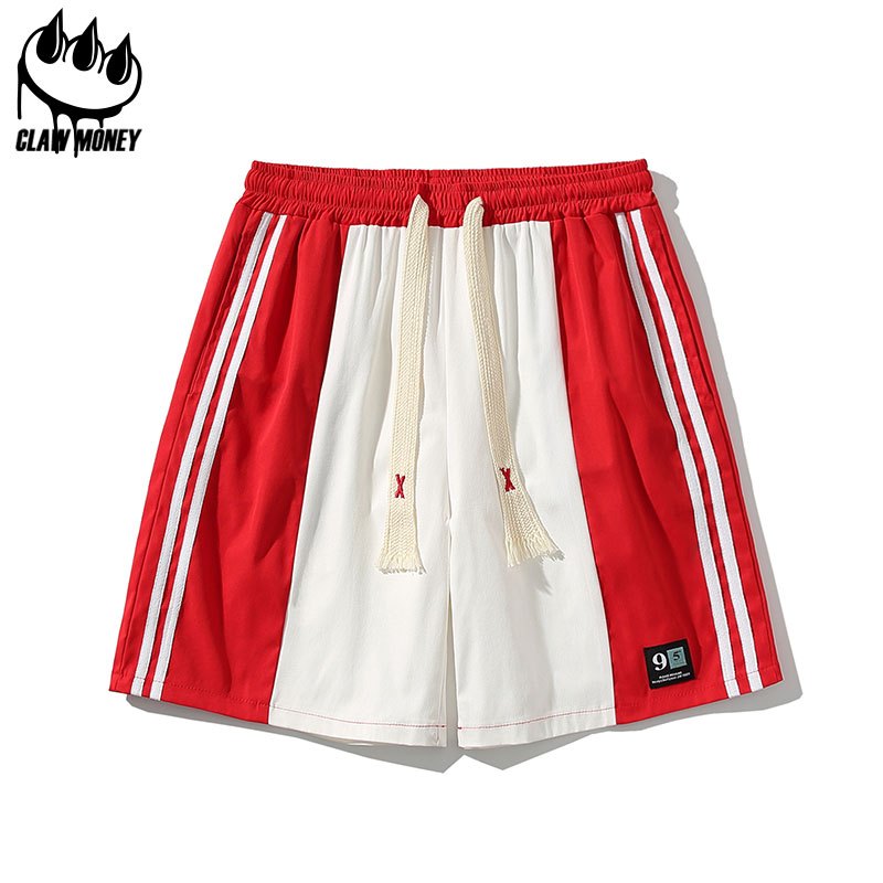 CLAW MONEY 短裤男士夏季潮牌休闲百搭运动裤港风ins宽松篮球裤子