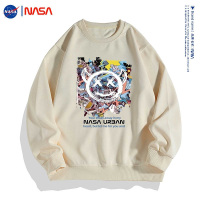 NASA官方联名2023新款春秋卡通动漫印花男女同款情侣长袖T恤潮牌卫衣男