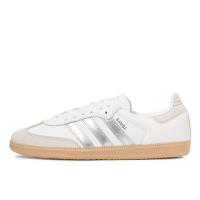阿迪达斯(adidas)女鞋复古板鞋休闲鞋纹理 gum 外底银色三线舒适