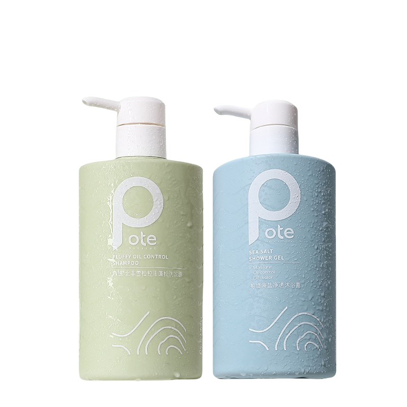 柏缇控油洗沐套装(海盐沐浴露北非洗发水) 除螨控油蓬松留香 475ml*2