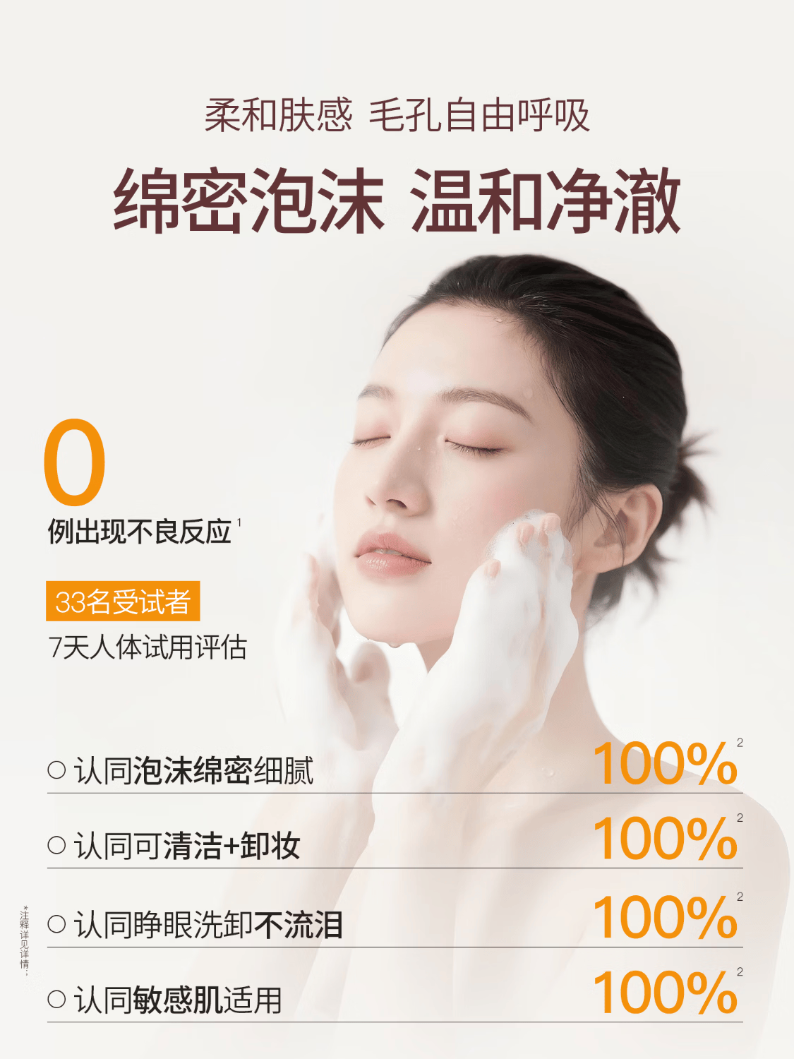 浅香控油专研植萃洁面慕斯320ml洗面奶洁面乳高清大图