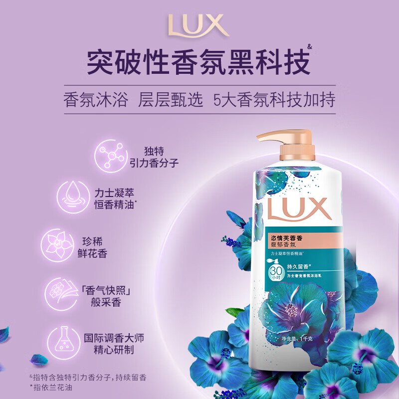 力士 沐浴露 恣情芙蓉香 1000g (单位:瓶)高清大图