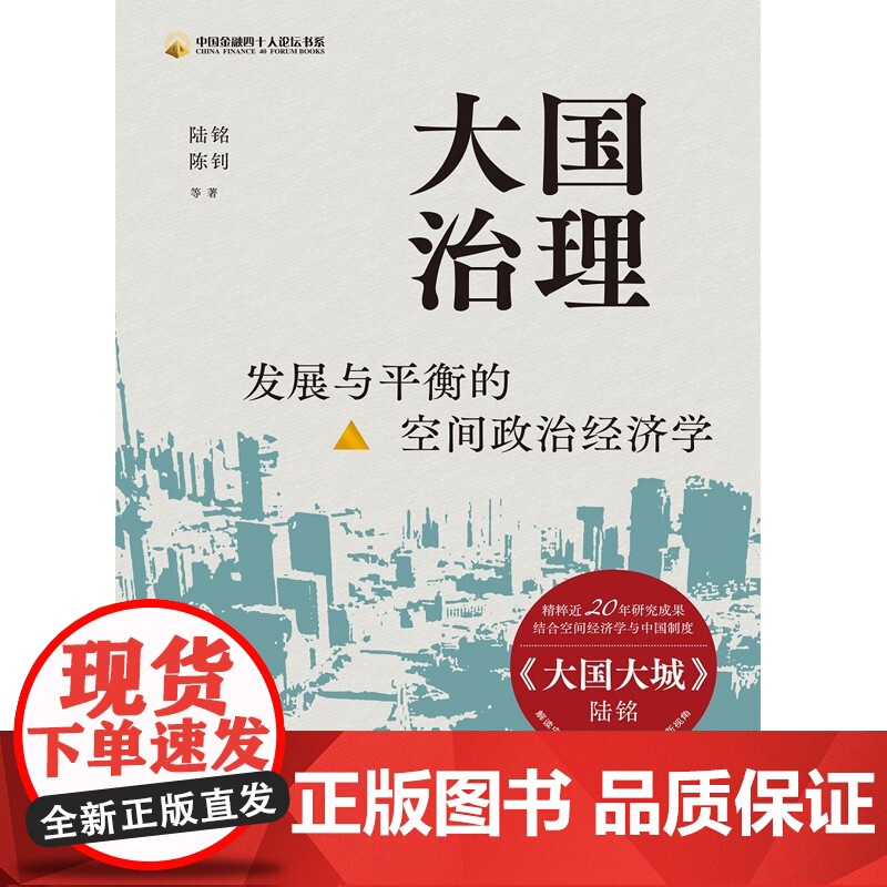 大国治理 发展与平衡的空间政治经济学 陆铭 著 经济高清大图
