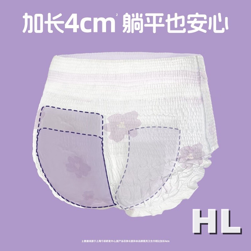 RT-Herlab她研社春眠小裤女性卫生裤XL2+1片高清大图