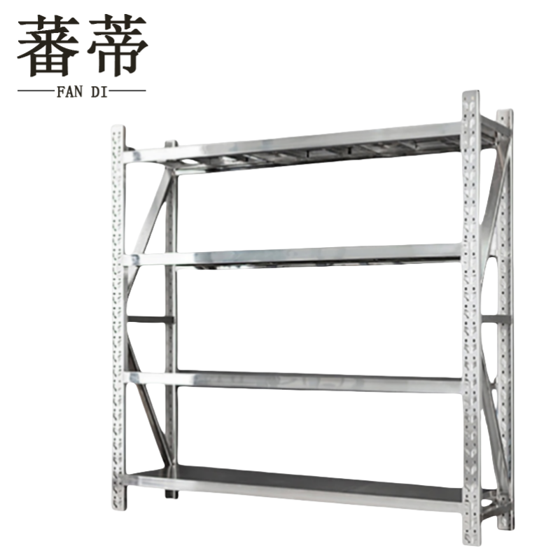 蕃蒂不锈钢货架4层组高清大图