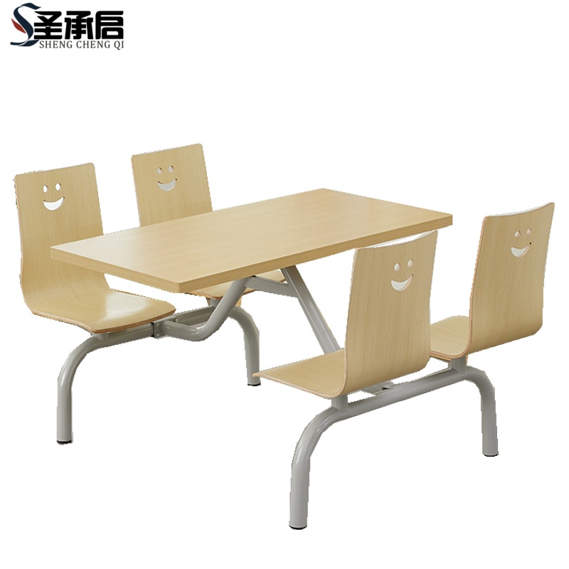 圣承启 员工餐桌 铁架张高清大图