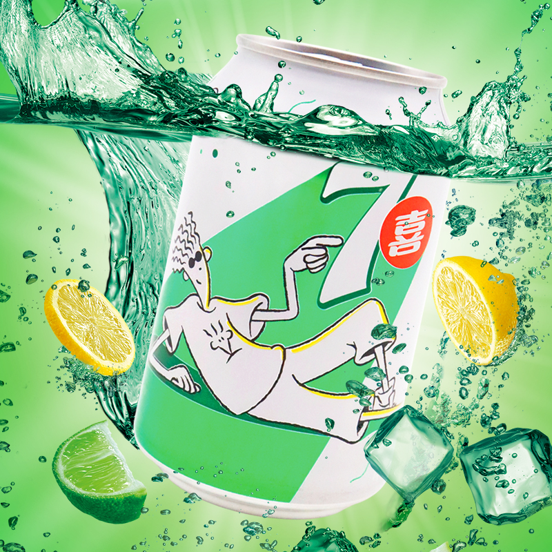 百事可乐七喜7up330ml12罐汽水碳酸饮料参数