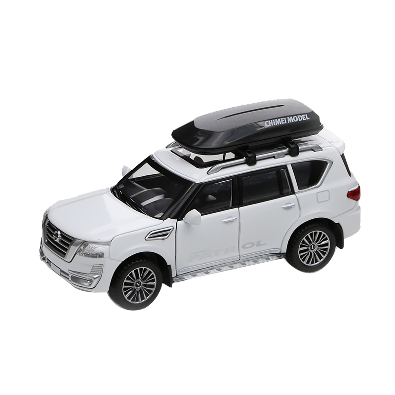 新款日产途乐1:32合金车模声光回力六开门男孩玩具仿真汽车模型收藏