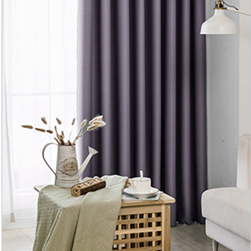 高精密窗帘免打孔安装卧室全遮光隔热遮阳布2021年新款梦幻帘