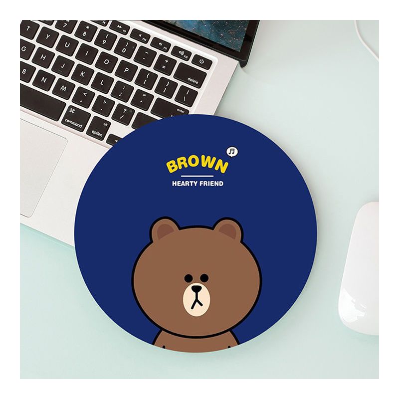 小号布朗熊鼠标垫可爱卡通学生办公加厚笔记本电脑鼠标垫学生创意