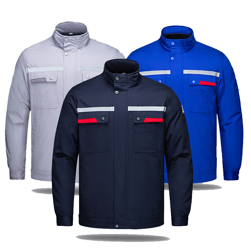 天鸣tmg8610防静电冬季工作服棉服夹克款防寒服拍拍棉源头工厂面料