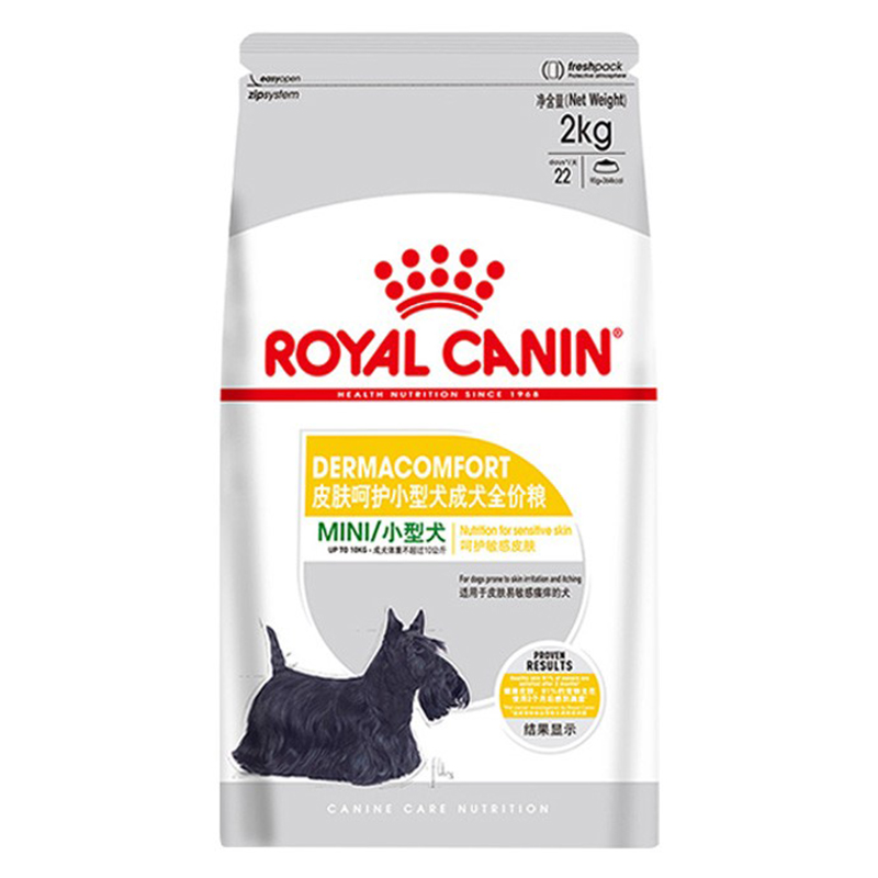 皇家 (royal canin)皮肤呵护小型犬成犬全价粮 MID26/2KG