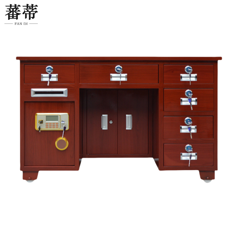 蕃蒂保险桌1.3米6抽张高清大图