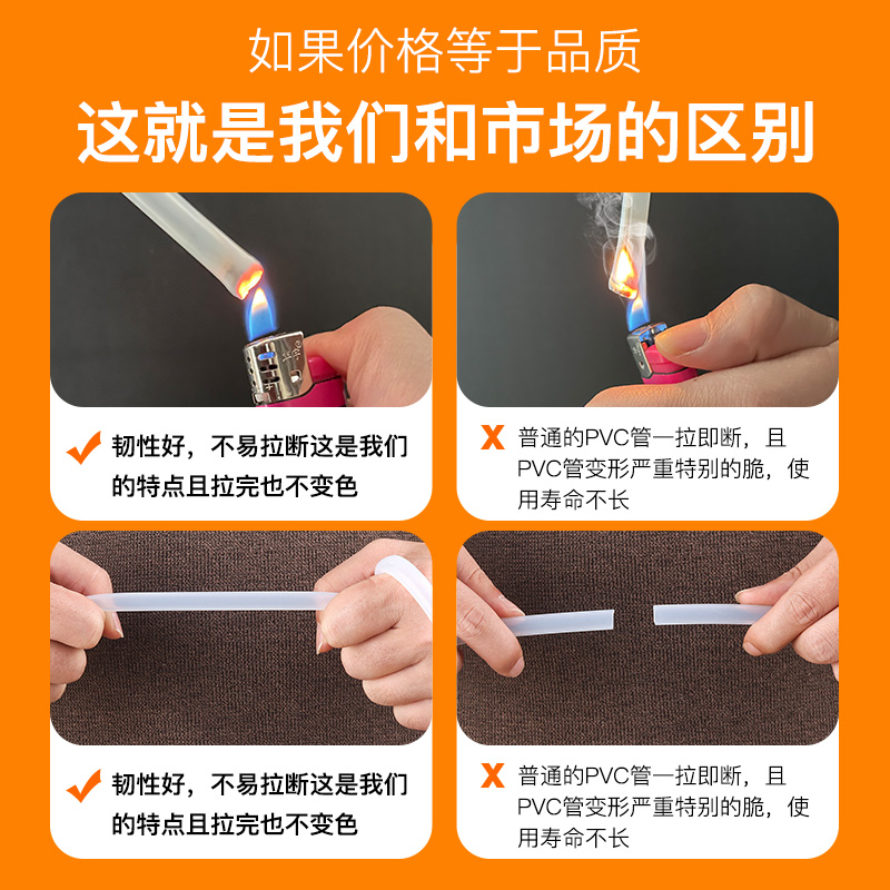 [补贴10%]茶具配件桶装水自动抽水进水管饮水机软管硅胶吸水上水管泡茶通用高清大图