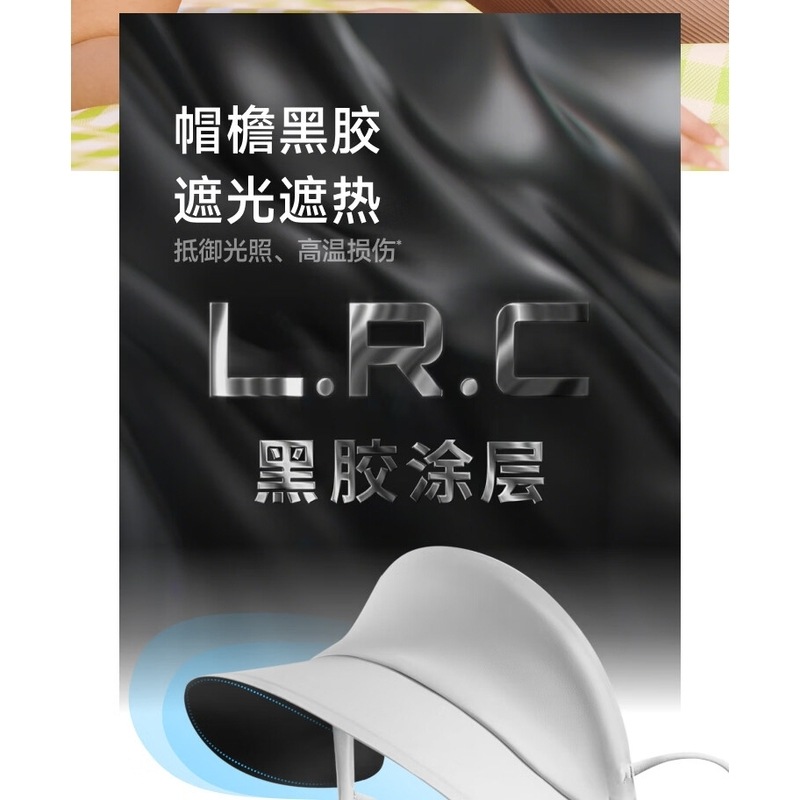 蕉下(beneunder)防晒口罩黑胶帽檐面罩全脸遮阳加长护颈防晒面罩骑行开车防晒 蓝烟灰 [26款]高清大图