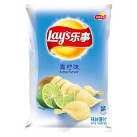 乐事(LAY'S) 薯片 清新清爽青柠味70g袋装(休闲零食) 增量装随机发货