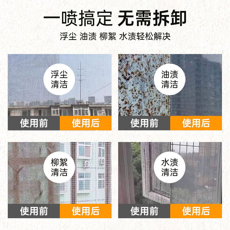 巨奇纱窗清洁剂免拆清洗神器家用洗金刚网强力去污泡沫窗户2848高清大图