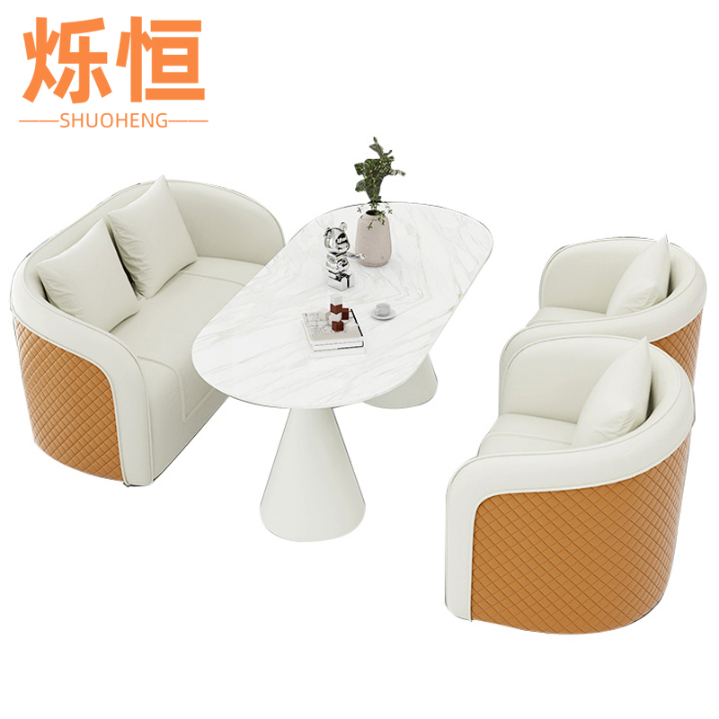 烁恒洽谈桌一桌一椅套高清大图