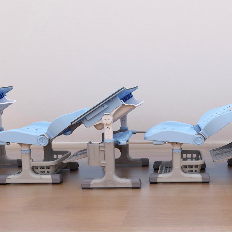 舒心—碳纤维可回收午休课桌椅KZW050010T,KYW500510T高清大图