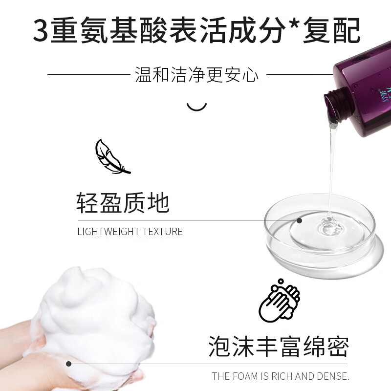 舒蕾 盈润保湿植萃精油沐浴露800ml 暗紫海浪香款高清大图