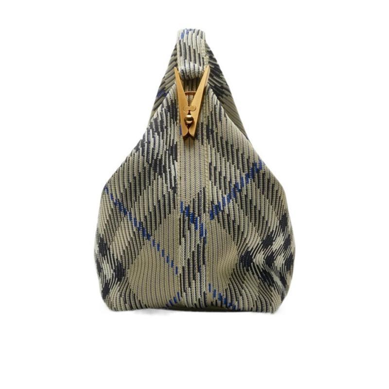 博柏利(BURBERRY)女士单肩包中号Peg旅行袋拉链开合拉丝金属配件