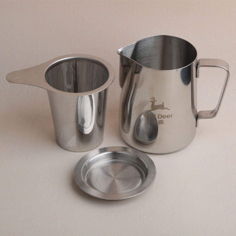 户外旅行茶具便携式不锈钢迷你功夫茶具套装野外烧水泡茶壶快客杯 泡茶壶