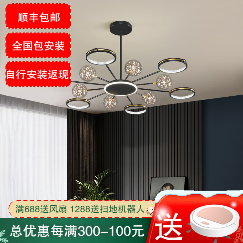 七只蚂蚁 餐厅吊灯轻奢北欧餐厅吊灯三头意大利北欧网红轻奢吊灯意式极简客厅灯简约现代大气灯具创意北欧餐厅卧室灯ZY330