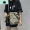 男士挎包休闲韩版潮牌学生日系单肩斜挎包简约帆布大容量邮差包女NEW LAKE男士斜挎包