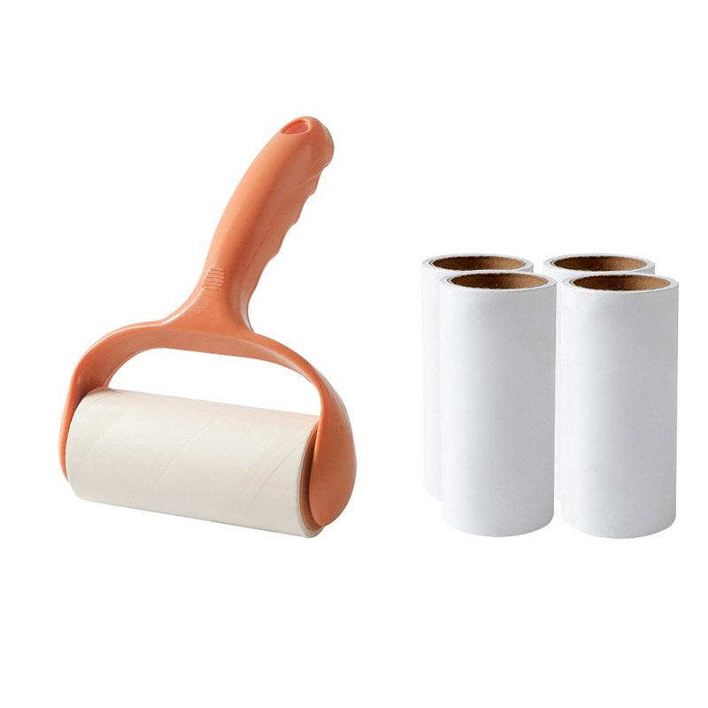 滚筒粘毛器可撕式粘毛器衣物粘尘黏灰除毛毡滚刷衣服吸毛替换纸