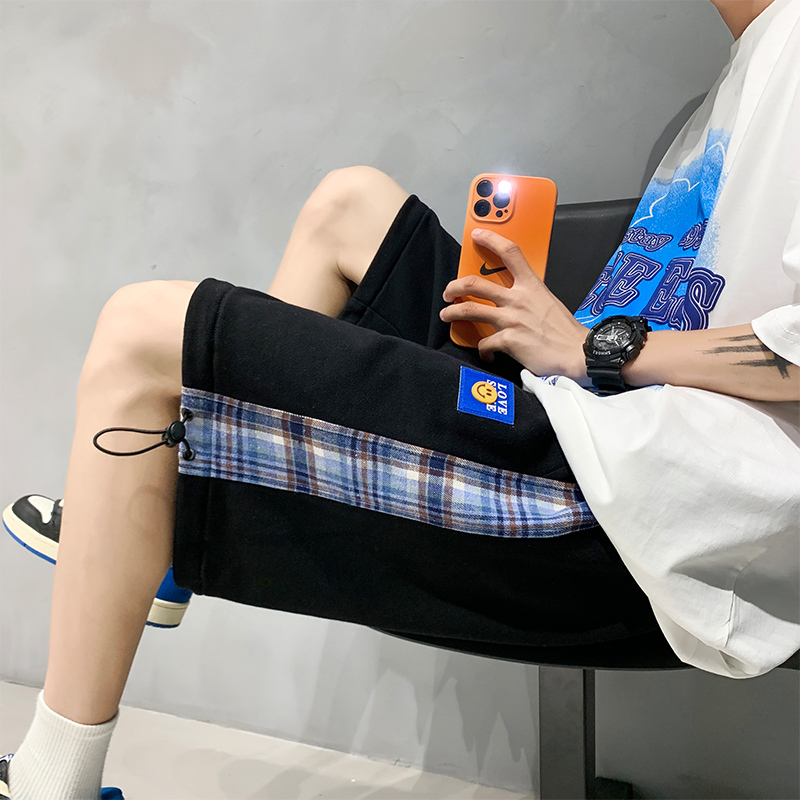 真维斯短裤男士夏季薄款直筒宽松冰丝速干五分休闲裤潮牌运动裤子