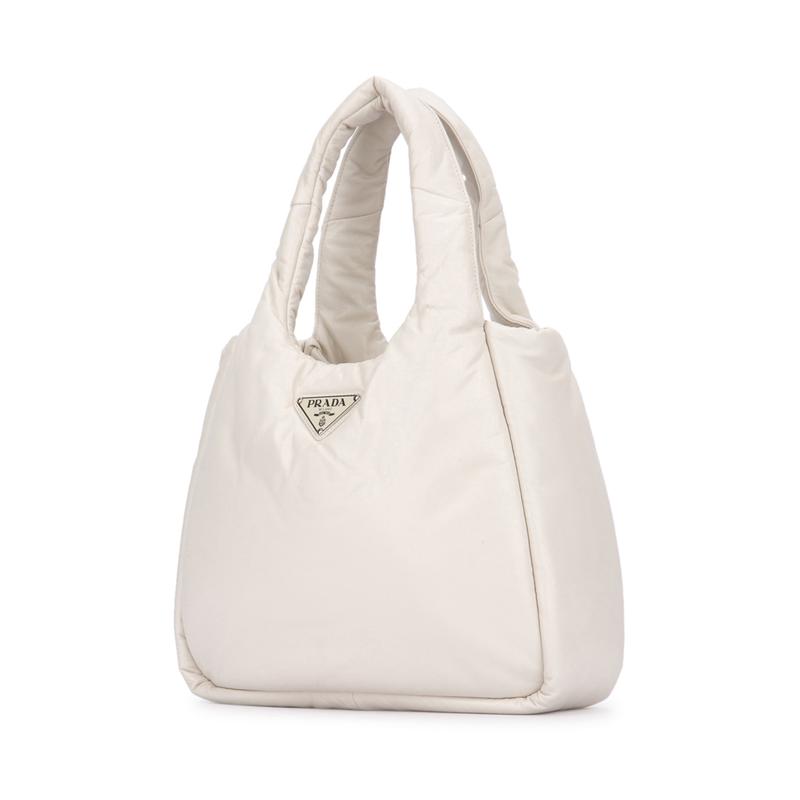 普拉达(PRADA)羊皮材质柔软细腻女士单肩包百搭通勤手提斜挎包日高清大图