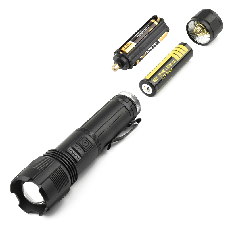 三极户外(Tri-Polar) TP5078 强光变焦P50灯芯电筒5档调节 黑色高清大图