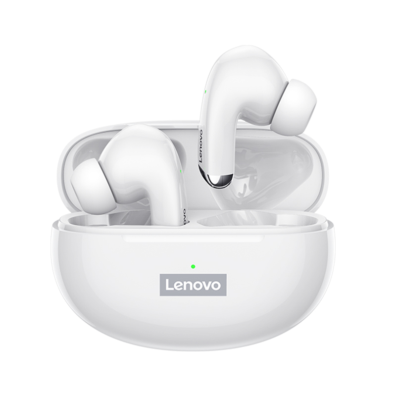 联想lenovo蓝牙耳机lp5白色tws真无线游戏影音乐耳塞入耳式适用于苹果