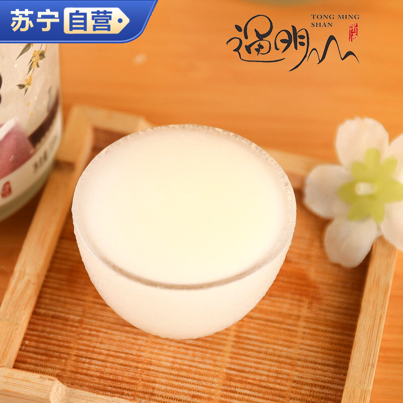 通明山 低度微醺网红高颜值果酒 女士甜酒 桂花米露0.5度 318ml*1瓶 单瓶装