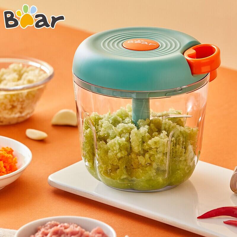 小熊伊万(BEAREWAN)捣蒜器 打压蒜泥捣碎神器 家用拉蒜器绞肉馅搅碎机器 CX-D0005