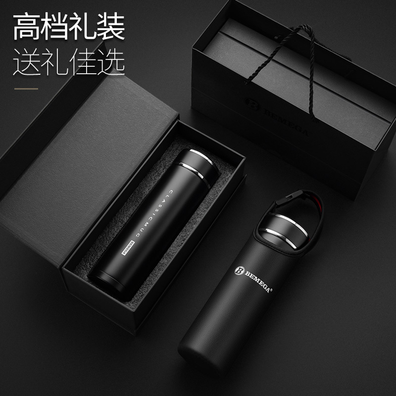 全钢智能保温杯男女316不锈钢泡茶杯大容量水花茶杯