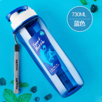 茶花(CHAHUA) 水杯 运动水杯塑料水壶便携大容量男女式健身水杯太空杯旅游户外杯 [700ml ]3809