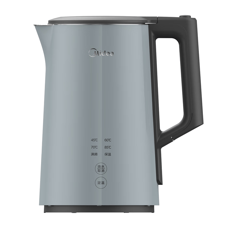 美的(Midea) MK-SEK1502 电水壶 1.5升食品级316母婴级不锈钢内胆 双层防烫自动断电烧水壶
