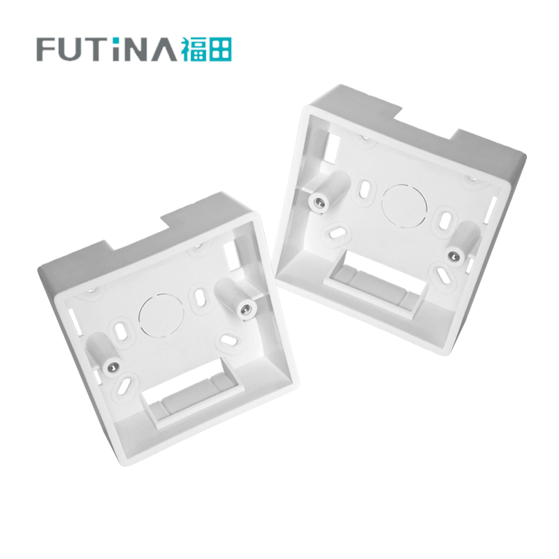 福田 明装底盒 开关插座接线盒电线盒子明装超薄布线盒 86型 单位:个高清大图