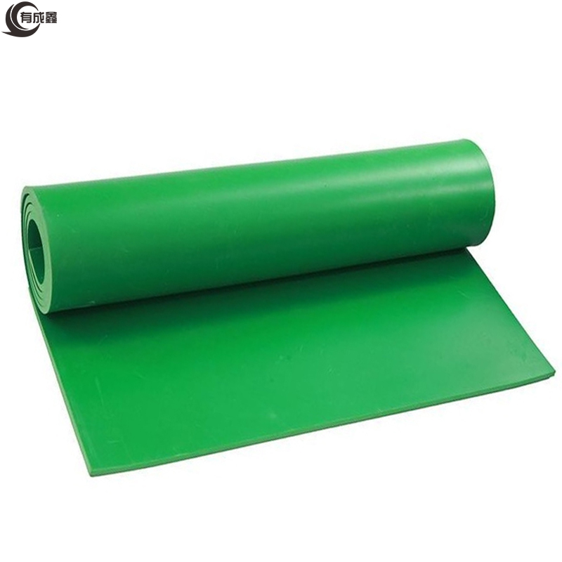 有成鑫 8mm 绿色橡胶垫 宽度1米耐磨橡胶板 卷高清大图