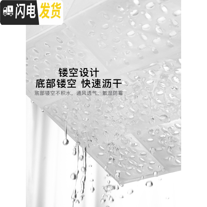 三维工匠透明化妆品收纳盒宿舍桌面口红整理盒简约梳妆台护肤品抽屉置物架高清大图
