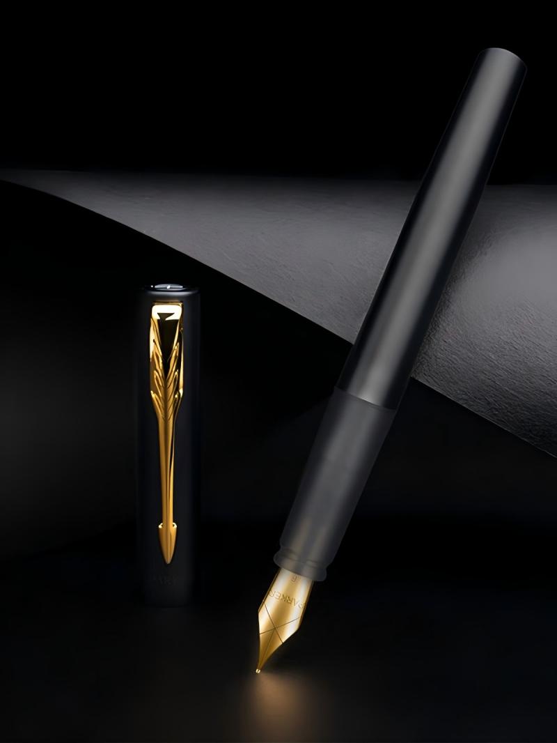 派克(PARKER)钢笔 签字笔 高端送礼AI定制贺卡 威雅XL幻夜黑墨水笔 迷你墨水礼盒高清大图