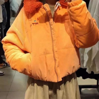 NIKE耐克棉服运动休闲保暖翻领女装外套DQ6931-871 D